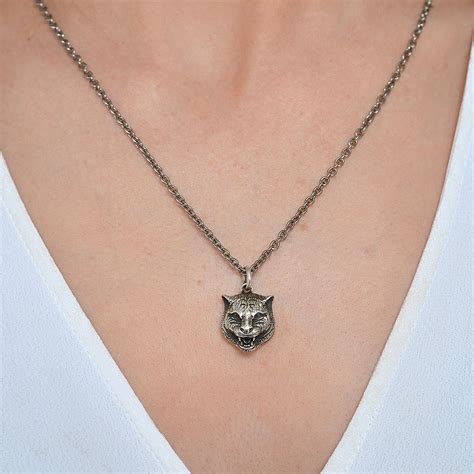 gucci gatto necklace|GUCCI .